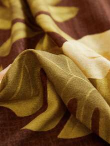 1 件套多功能全套沙发套，精美花卉叶图案设计，保护沙发，节日装饰，高弹性一体式沙发套