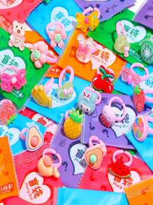 Sanrio 20/50pcs Cartoon Ring Surprise Mystery Bags, Birthday Gift - Unique DIY Handicrafts & Outdoor Garden Decor (Random)