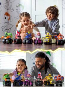 Spin Master Rescue Fleet Series - Skye Transformable Monster Truck (PVC Material, 3+ Years, Non-Slip Traction, Play Set) Pink Aviation-Inspired Design With Fold-Out Wings, Sturdy Build For Little Hands)