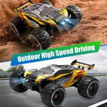 4DRC H3 Coche RC 1:16 a 70KM/H o 50KM/H 4x4 con luces LED Control Remoto, Coche teledirigido Monster Truck Drift de Alta Velocidad para Niños|H5 Coche RC de Alta Velocidad Profesional 4x4 control remoto todoterreno para adultos con neumáticos grandes, juguete para niños, regalo de Navidad con caja