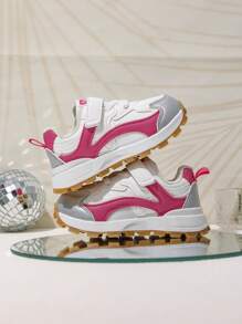 Un par de zapatos deportivos unisex para niños para la primavera de 2025, nuevos zapatos de correr para niñas, calzado para excursionismo infantil ultra ligero y de suela blanda, tenis casuales y abultados