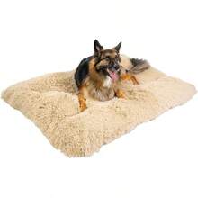 Best Friends By Sheri 4-In-1 Orthopedic Dog Nap, Medium Dog Bed Elevated Beds, Crates, And Furniture, Washable Shag Cover,-Resistant Bottom, Taupe, 27x36 - 灰褐色 - 查看 1