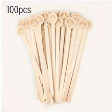 50/100 件高品质木制咖啡搅拌棒，适合咖啡、茶、牛奶和鸡尾酒 - 彩色 - 查看 8