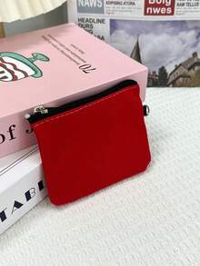 Canvas portemonnee met kaarthouder, minimalistische stoffen portemonnee met harde munt, kleine tas, draagbare portemonnee voor dames, portemonnee, miniportemonnee, portemonnee, reisportemonnee, portemonnee, schoolspullen, schrijfwaren, pennenetui - Veel kleurig - Bekijken 5