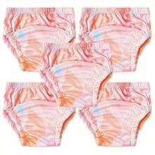 5pcs Reusable Baby Training Pants, Waterproof Washable Infant Cloth Diaper Covers, Breathable Potty Training Underwear - Multicolor - View 13