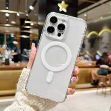 Funda protectora magnética de gel suave y transparente | Compatible con MagSafe, resistente a golpes y ultra delgada, adecuada para iPhone - transparente - Ver 3