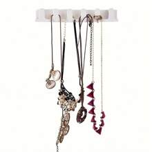 9 Pack Jewelry Holder Storage Hooks Adhesive Stick Wall Hanging Suitable For Ring Necklace Bracelet Display For Women Storage Organizer Travel Essentials Back To School Dormitory Storage
