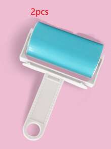 1/2pcs Reusable Lint Roller Clothes Sticky Dust Remover Brush, Washable Fabric Cleaner For Pet Hair, Lint, Dust
