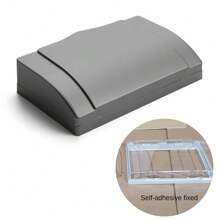 1 pieza Protector de enchufe doble tipo 86 Caja de seguridad para niños Caja impermeable Suministros de baño