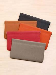 Ví dài da bò thật tự đóng, đựng hộ chiếu, giấy phép lái xe, tai nghe, cáp dữ liệu, túi đựng tiền mặt, túi đựng mỹ phẩm cho nữ, ví cầm tay, ví mini, ví cầm tay - Nhiều màu - Xem 1
