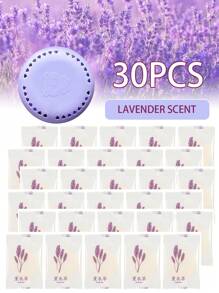 30 Pieces Of Long-Lasting Fragrant Air Freshener With Additional Outer Shell - Single-Colour Aromatic Air Freshener Discs For Homes, Cars, Bathrooms, Bedrooms, Closets And Toilets.