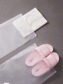 10 cái/12 cái/15 cái/20 cái/25 cái Túi đựng đồ du lịch, Túi đựng đồ di động dày PE, Túi đựng đồ trong suốt chống thấm nước dùng để phân loại quần áo - Nhiều màu - Xem 10