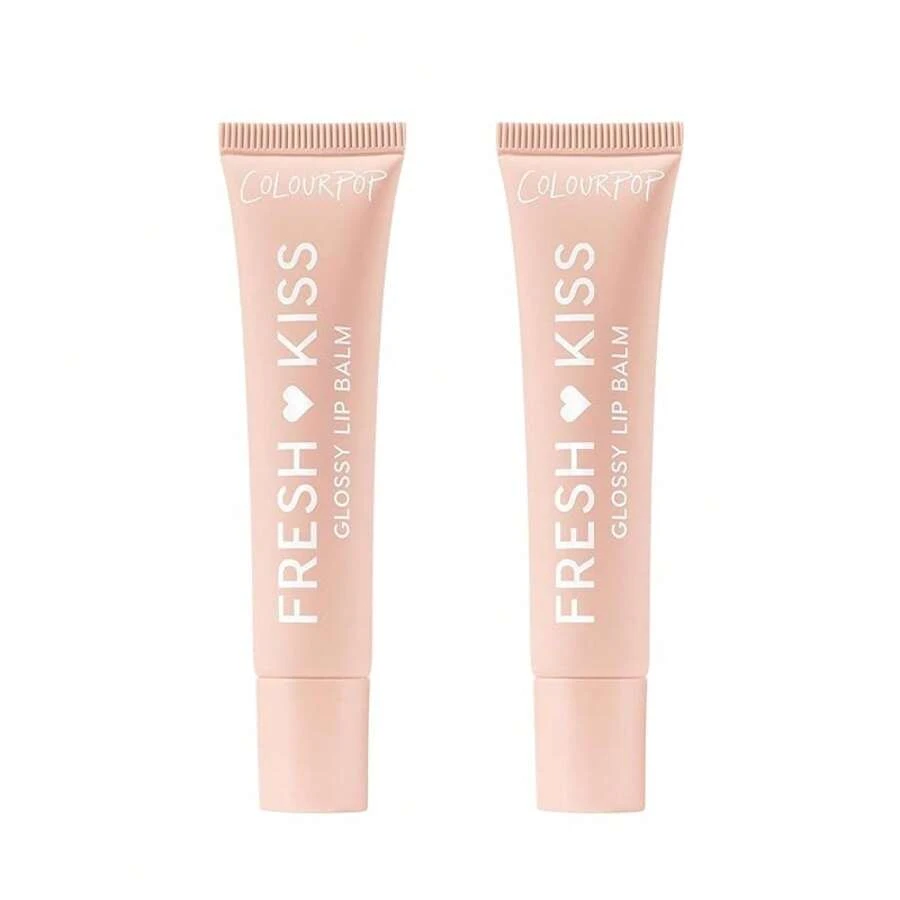 Bálsamo labial brillante Fresh Kiss de ColourPop - Cuidado labial hidratante enriquecido con péptidos, ácido hialurónico, manteca de karité y vitamina E para una fórmula ultra acolchonada - Cherry Glaze (0,49 oz)