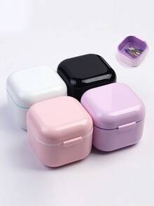 1pc Nail Drill Bit Storage & Disinfection Box, Nail Accessory Preservation, Display, Disinfection, Cleaning Empty Box - Multicolor - View 5