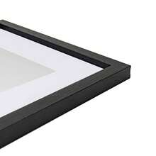 Scholartree 12 X 16 5-In-1 Wood Picture Frames Set-12x16 Matted To 8.5x11 Wall Frames, Gray - màu đen - Xem 4