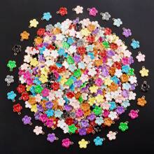 20/50/100 peças sortidas de pingentes de esmalte, incluindo coração, pimenta, borboleta, flor e mini corações, cor aleatória, adequado para decoração de bolsas, faça você mesmo joias de colar, pulseira, brincos