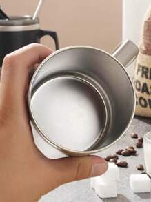 1 pezzo tazza in acciaio inossidabile con coperchio, tazza da caffè da 450ml a doppia parete, tazza da viaggio termica con coperchio scorrevole anti-fuoriuscite, nero/grigio/bianco