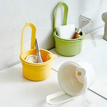 1 peça de cesto de drenagem para pia de cozinha, escorredor de torneira, escorredor de legumes e frutas, cesto para resíduos de alimentos domésticos