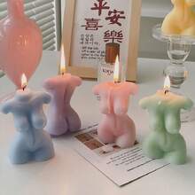 4/2/1pc Natural Soy Wax Scented Candle Decor, For Pregnant Women & Children, Home Decoration, Christmas Gift, Gift For Her - Multicolor - View 2