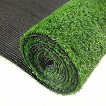 15mm Thick Artificial Grass Turf Mat, Military Green, Indoor Outdoor Realistic Synthetic Lawn Carpet, Fake Grass Carpet For Wedding, Patio, Balcony, Fencing, Plastic Artificial Grass Rug
