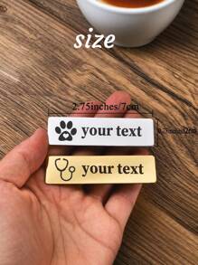 Customized Logo Badges, With Logo Design, Pin Or Magnet Closure, Multiple Color Options, Suitable For Office, School And Business Identification, School Supplies, Back To School, School Gift, For Office, For School, For Classroom, For Teacher Gifts, For University, For Colleague, For Dorm Rooms, For Teacher, Middle School Students, High School Senior High School Students