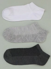10雙女款混色短襪，休閒時尚低筒薄款短管踝船襪，隨機款式，夏季 - 彩色 - 查看 2