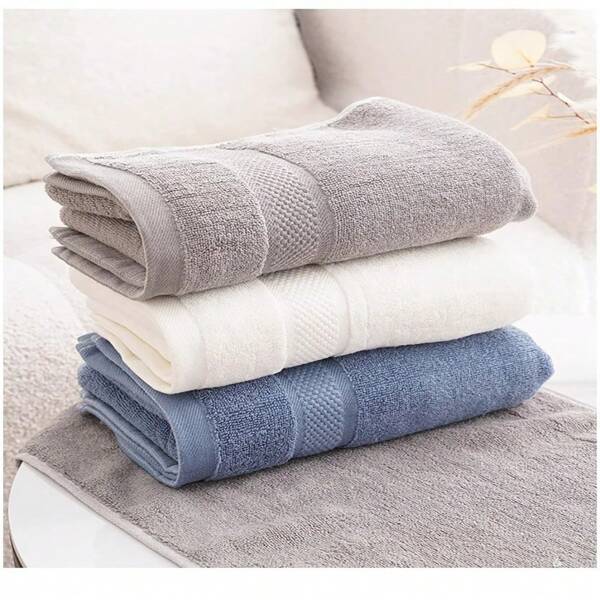 Toalha de banho pura e espessa de 1 peça, toalha de rosto macia e absorvente de água, toalha de banho (volta às aulas), toalhas de banho para salão de beleza, esportes de hotel, itens essenciais para casa, toalha, cuidados com a pele