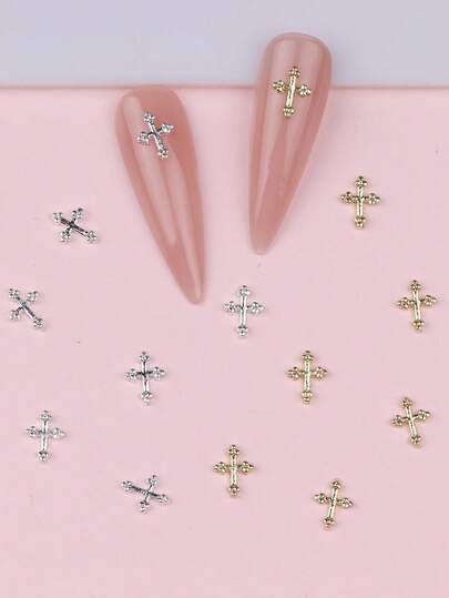 10/20 件迷你十字美甲用品指甲装饰指甲饰品指甲宝石