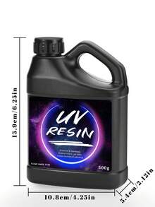 UV Resin Liquid, 500g/1000g Transparent UV Resin Hard Glue, For Handicraft Jewelry Making DIY Craft Set - Nhựa UV - Xem 11
