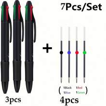 7 支/5 支创意 Chick Peep 速干迷你圆珠笔 0.5 毫米办公文具趣味礼品用品，黑色笔套装，开学季 - 中性筆 - 查看 6