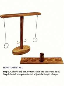 Creative Hook Ring Game - Ultimate Indoor/Outdoor Toss Challenge, Party Supplies, Drinking Games, Bars, Home, Parties, Holiday Gifts, Best Gifts For Halloween Christmas ﻿.Etc 1PC