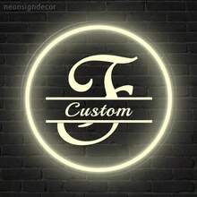 可定制发光霓虹灯，采用“26 个字母”设计，USB 供电 LED 氛围灯，专为节日量身定制 - 适用于卧室和客厅装饰，发出暖光，适用于各种霓虹灯用途 - 暖白色 - 查看 5