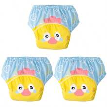5pcs Children's Training Pants, Breathable Leak-Proof Baby Learning Pants, Washable Diapers, Infant Potty Training Pants, Newborn Training Pants, Reusable Baby Cloth Diapers, Suitable For Boys And Girls - Multicolor - View 41