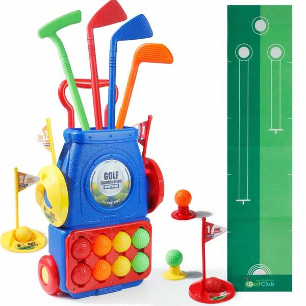 Kids Golf Club Set Toy, Indoor Outdoor Sports Interactive Activity