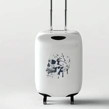 可重复使用的有毒骷髅模板 11.8*11.8 英寸，适用于绘画，带画笔绘图模板，适用于工艺品墙面艺术家具画布、返校、学校用品 - 白色 - 查看 4