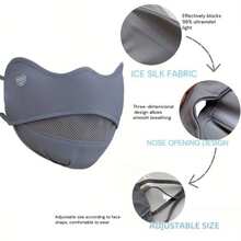 Summer Breathable Face Mask, 3D Eye Contour Design - Lightweight, Windproof, UV Protection, Suitable For Cycling, Hiking And Other Outdoor Activities, Machine Washable, Outdoor Gear | Comfortable Fitted Mask | Knitted Texture Mask - Multicolor - View 2