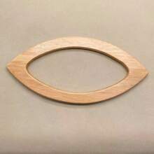 1 Peça Alça em D de Carvalho para Bolsa de Crochê - Madeira Maciça para Costura, Perfeita para Bolsas de Praia e Artesanato de Carteira, Fabricação de Carteiras DIY