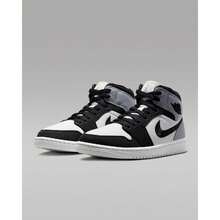 Zapatillas Nike Air Jordan 1 Mid SE DV0427-100 para mujer, talla 12, color blanco vela y negro, modelo EFAS114 - Multicolor - Ver 3