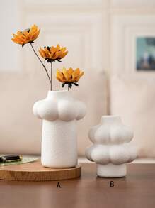 1 Peça Vaso Cerâmico em Forma de Nuvem, Vaso Floral, Decoração Elegante, Estilo Moderno Minimalista, Diversos Tamanhos, Adequado para Decoração de Casa, Quarto, Hotel, Restaurante, Presente de Formatura, Temporada de Casamentos, Lembranças