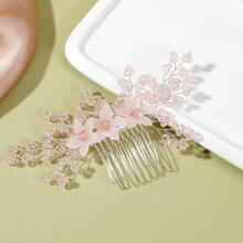 New Handmade Bridal Pearl Flower Hairpin & Hair Comb Set, Wedding Dress Accessories