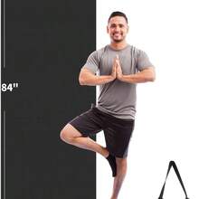 CAMBIVO Yoga Mat, Extra Long And Wide Exercise Mat 84" X 30" X 1/4 Inch, Large Non Slip Workout Mat For Fitness, Barefoot Workouts, Home Gym Studio - Multicolor - View 2