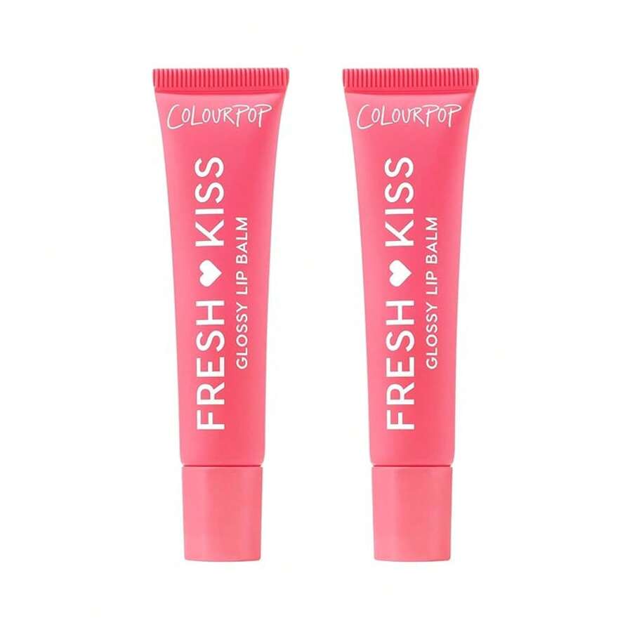 ColourPop Fresh Kiss Glossy Lip Balm - Hydrating Lip Care Enriched With Peptides, Hyaluronic Acid, Shea Butter & Vitamin E For An Ultra-Cushiony Formula - Strawberry Milk (0.49 Oz) Puh6dian