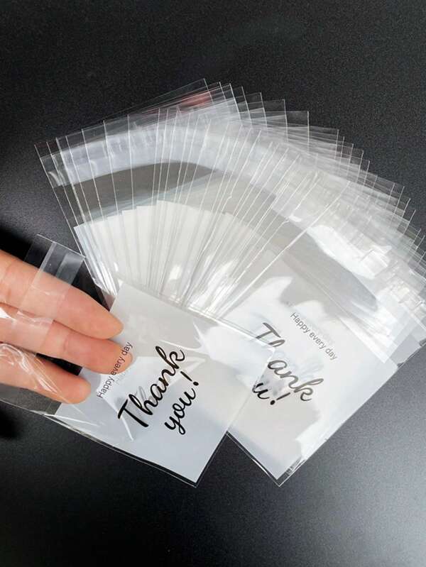 100pcs Self-Sealed Bonded Gift Bags, Shopping Bags, Party Bags, Opp Self-Sealed Bags, Packaging Bags, Wedding Gift Bags, Party Gift Decorations, Wedding Decorations, Party Supplies, Can Be Used For Gadgets, Baking, Keychain, Pendant, Cards,