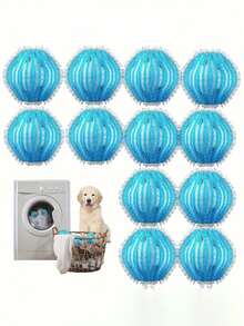 Bolas para eliminación del pelo de mascotas en la lavadora, bolas esponjosas para la colada - Anti, bolas de limpieza para la lavadora, atrapapelusas reutilizables y duraderas, mantiene la ropa y la ropa de cama sin pelos, esencial para los dueños de mascotas - mejora tu experiencia de lavandería