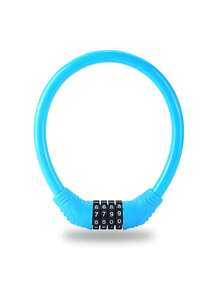 1 件重型自行车钢缆锁，合金环锁，适用于山地车、公路车 - 彩色 - 查看 4