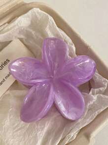 4pcs/1pc Ladies 7.8cm/3.07in Pink Blue Green Red Gradient Color Large Flower-Shaped Hair Clip Fashionable, Versatile, High-End And Elegant Temperament Simple Minimalist Hair Claw Hair Accessories Suitable For Daily Leisure Party Commuting Vacation Hair Wash Face Bath Makeup Match Clothes Use Accessories Headgear Accessories, Beach Accessories, Claw Clip