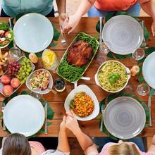 Local Shipping-100 Pack Disposable Paper Placemats Bulk 13 Inch Paper Placemats Disposable Charger Plates Table Place Mats For Dinner Wedding Birthday Summer Spring Party Dinner Tableware Decor(Woven) - Palm Leaf - View 5