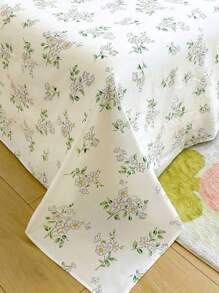 1pc Soft Skin-Friendly Printed Bedsheet, Modern Rectangular Fashionable Minimalist Design For Children/Double Bed, Available In Multiple Sizes, Suitable For Bedroom, All Seasons