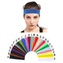 1pc/18/Pc Different Color Set Women Sports Headband, Women Hair Yoga Headband Soft Elastic High Elasticity Teen Girls Sports Headband Multiple Solid Colors, Polyester, Comfortable Four Seasons Elastic Headband - Sports Headband Back To School