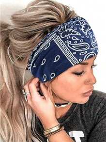 Women Bandana 4 Pcs Boho Headband Women Headband Hairband Turban Soft Flower Headbands For Women's Hair Everyday Yoga Sport Fitness Fashion Hair Accessories